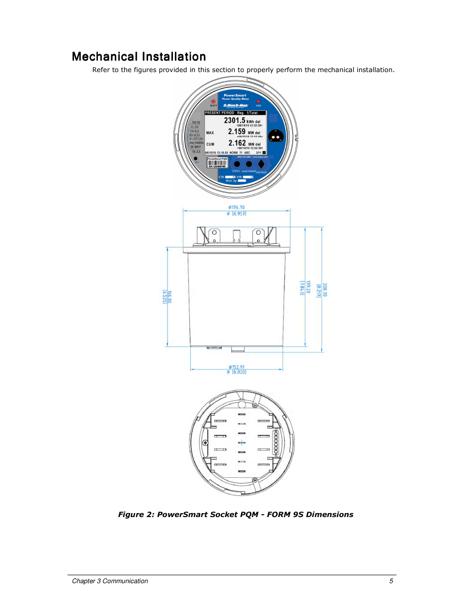 Mechanical installation | E-Mon E-PS-S-HV-RTU User Manual | Page 11 / 40