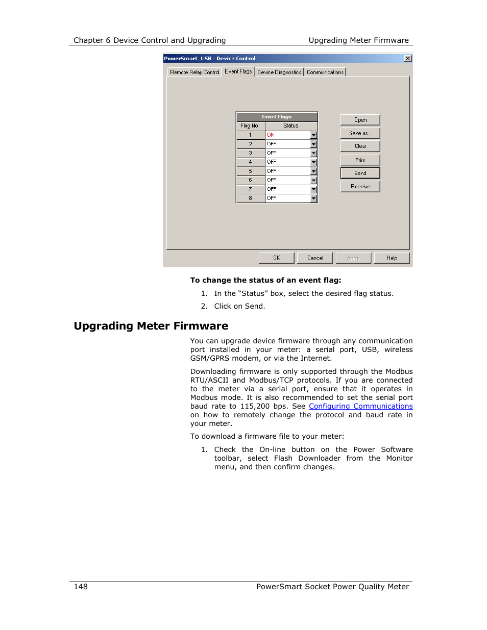 Upgrading meter firmware | E-Mon E-PS-S-HV-RTU User Manual | Page 148 / 232