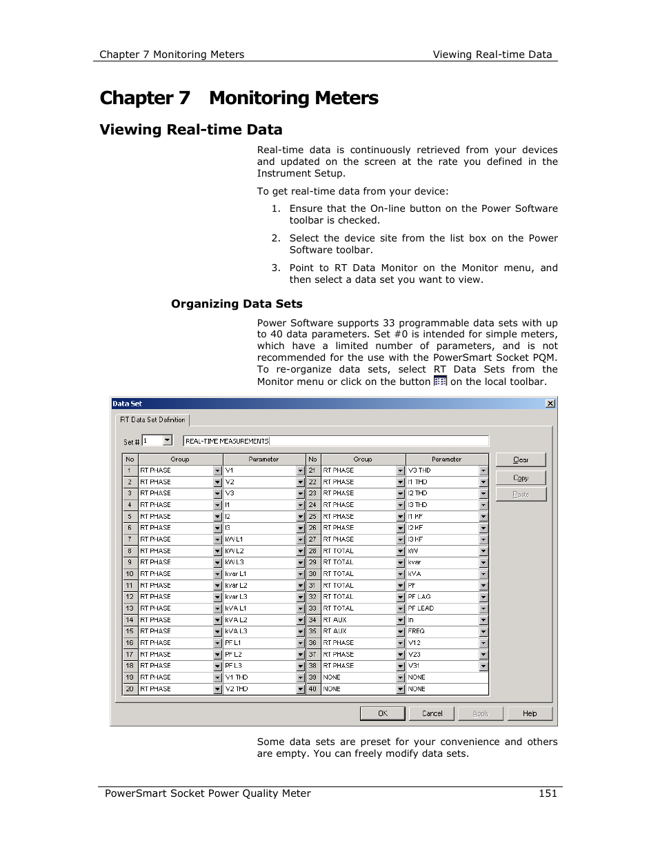Chapter 7 monitoring meters, Viewing real-time data | E-Mon E-PS-S-HV-RTU User Manual | Page 151 / 232