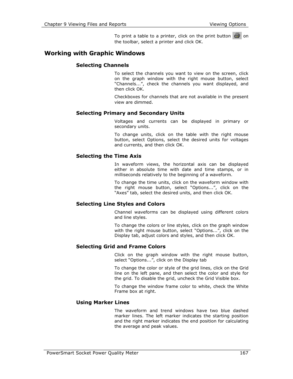 Working with graphic windows | E-Mon E-PS-S-HV-RTU User Manual | Page 167 / 232