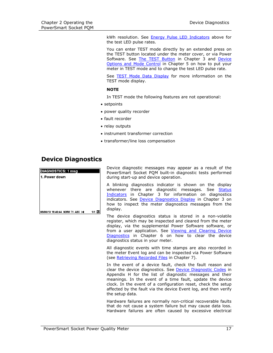 Device diagnostics | E-Mon E-PS-S-HV-RTU User Manual | Page 17 / 232