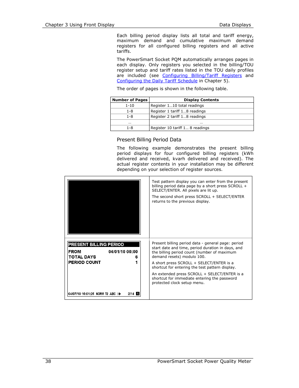 Present billing period data | E-Mon E-PS-S-HV-RTU User Manual | Page 38 / 232