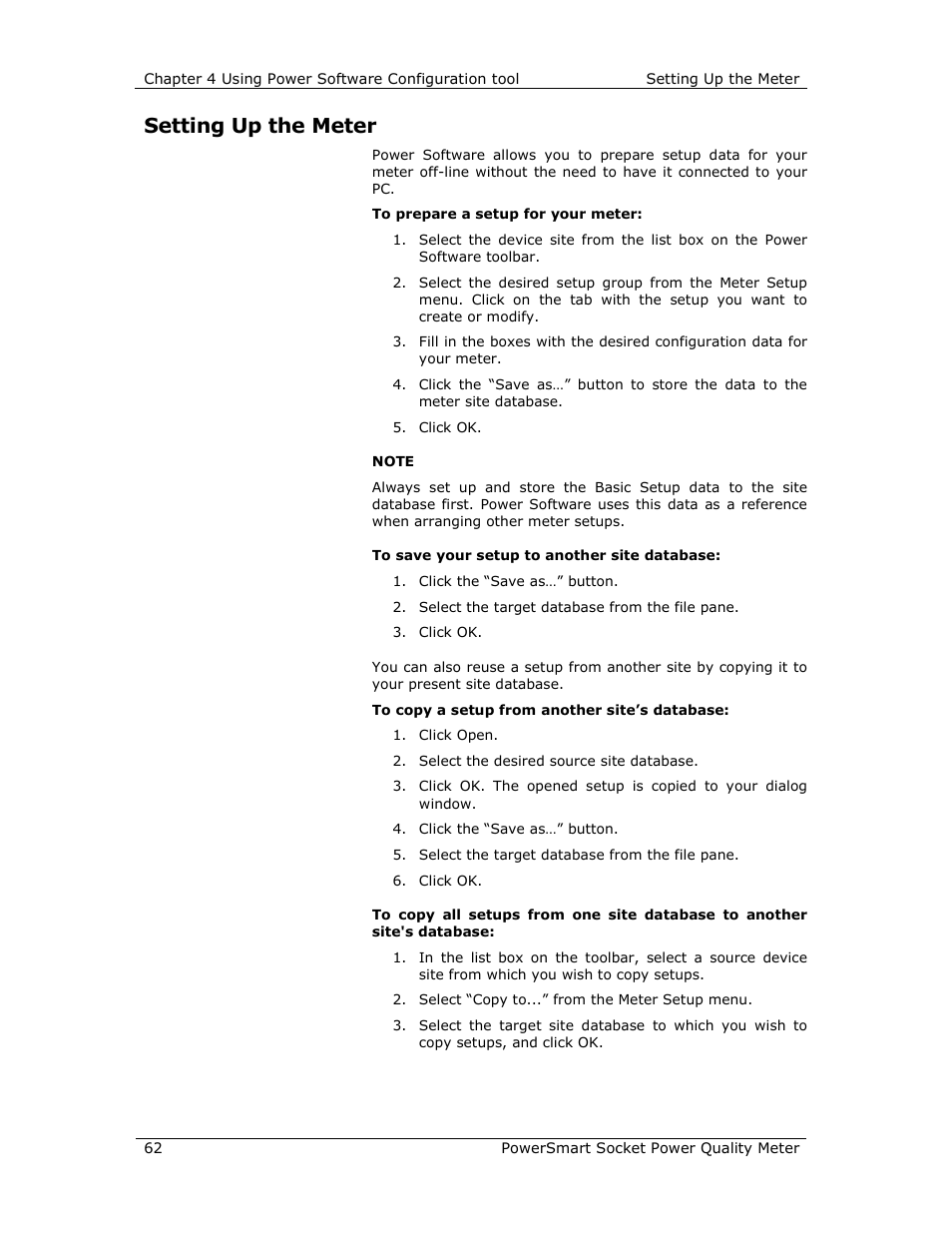 Setting up the meter | E-Mon E-PS-S-HV-RTU User Manual | Page 62 / 232