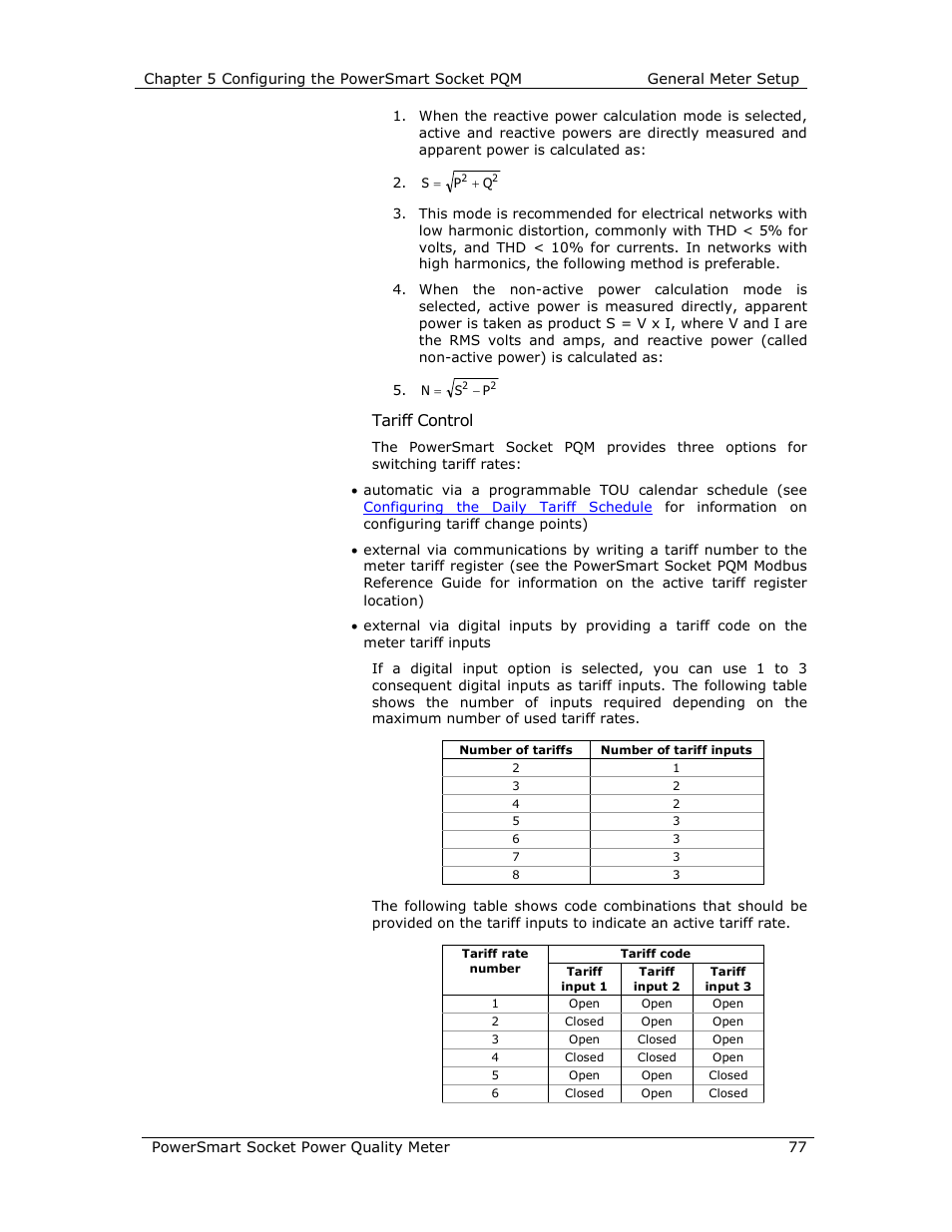 Tariff control | E-Mon E-PS-S-HV-RTU User Manual | Page 77 / 232