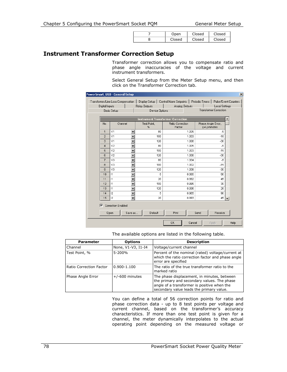 Instrument transformer correction setup | E-Mon E-PS-S-HV-RTU User Manual | Page 78 / 232