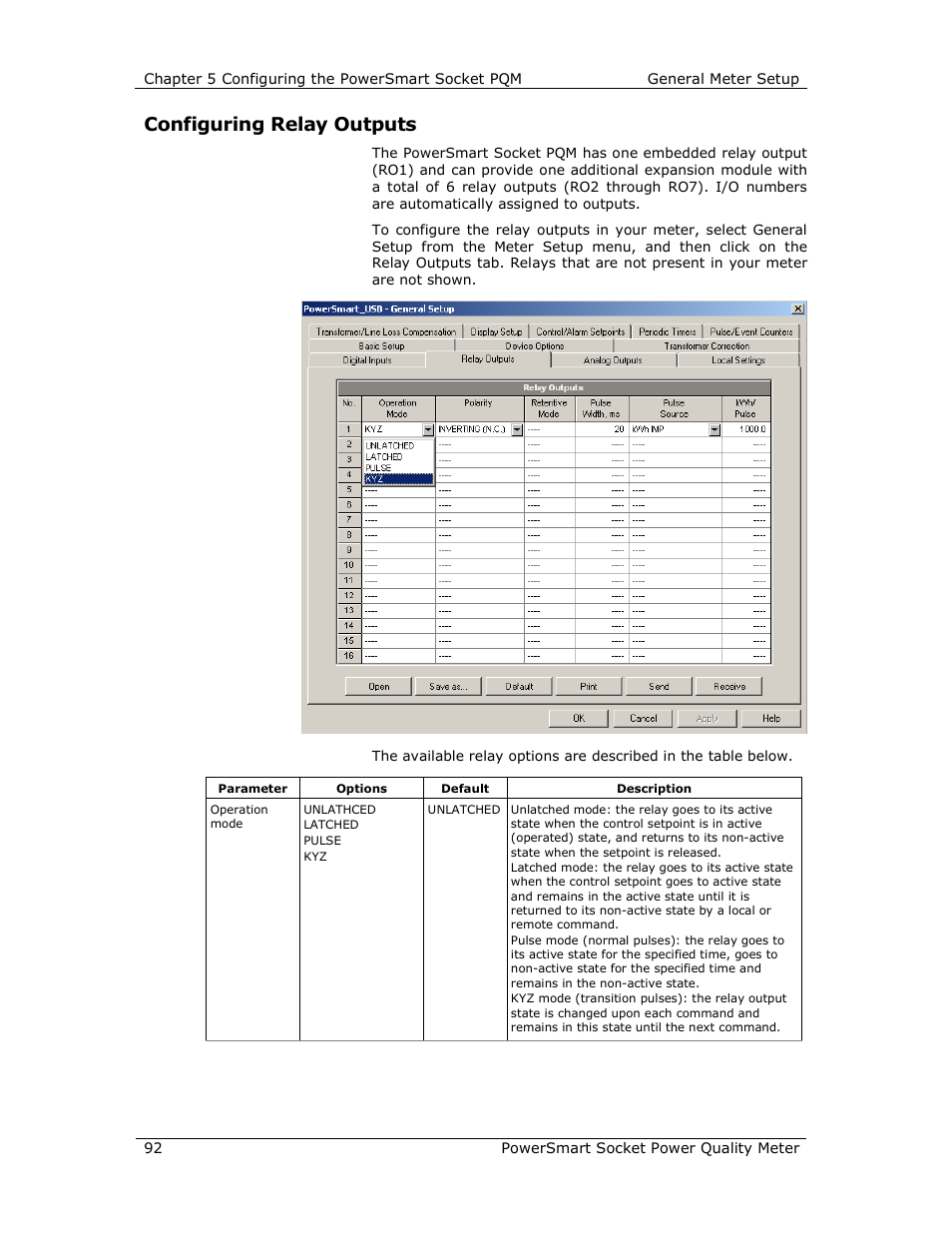 Configuring relay outputs | E-Mon E-PS-S-HV-RTU User Manual | Page 92 / 232