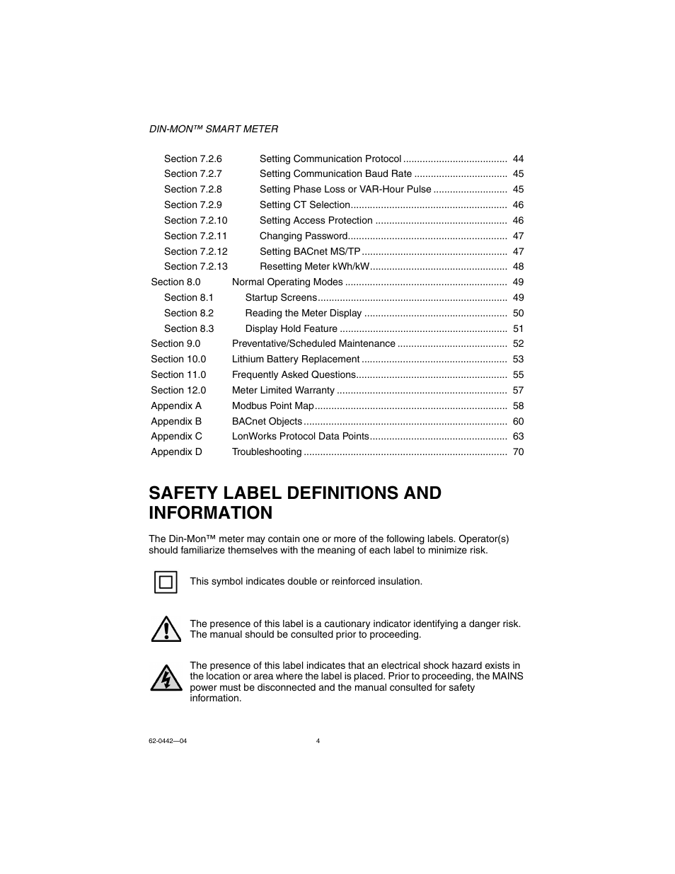 Safety label definitions and information | E-Mon E-D5-600800-S*SPL3-V3KIT3 User Manual | Page 4 / 72