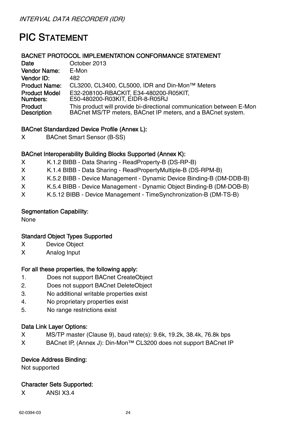 Pic s, Tatement | E-Mon EIDR-16J*RJ User Manual | Page 24 / 40