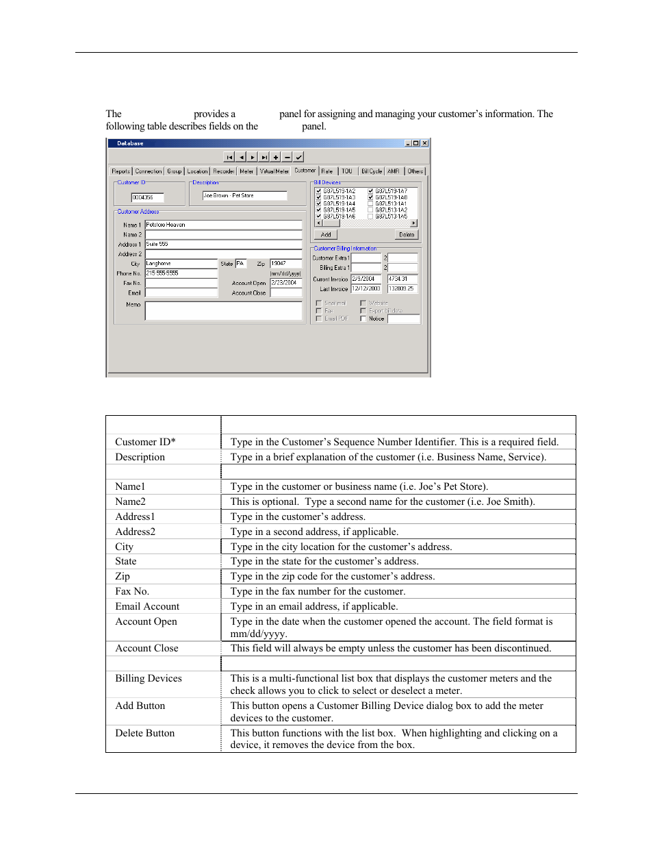 What is the customer panel | E-Mon Energy Software User Manual | Page 115 / 223