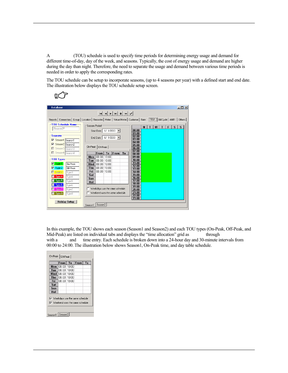 How is the time of use (tou) schedule used | E-Mon Energy Software User Manual | Page 121 / 223