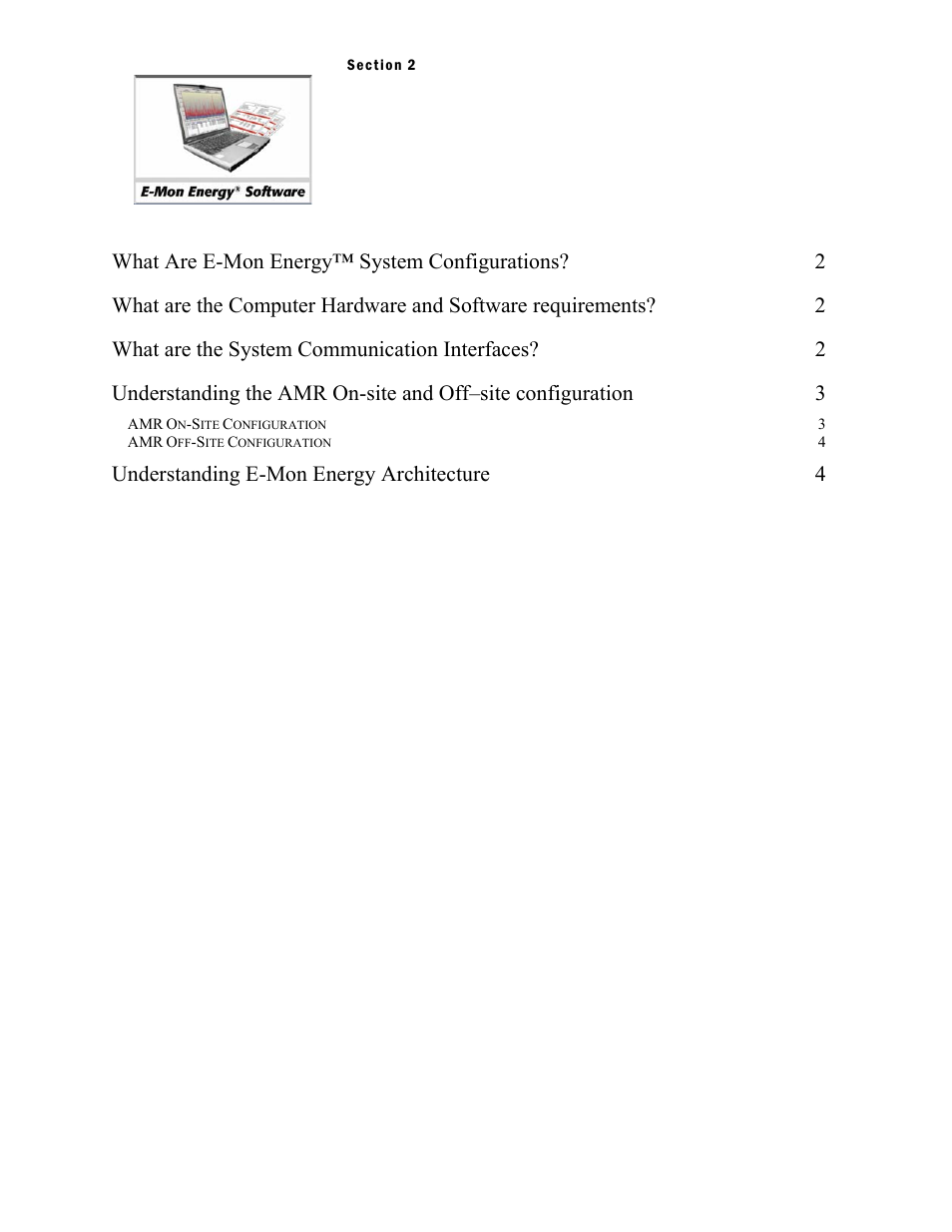Section 2 - system configuration overview, System configuration overview, What are e-mon energy™ system configurations? 2 | What are the system communication interfaces? 2, Understanding e-mon energy architecture 4 | E-Mon Energy Software User Manual | Page 14 / 223