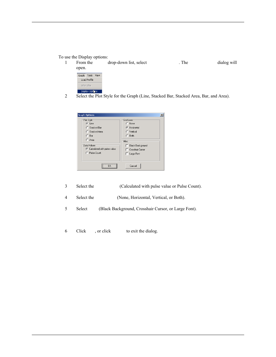 How do i use the display options | E-Mon Energy Software User Manual | Page 174 / 223