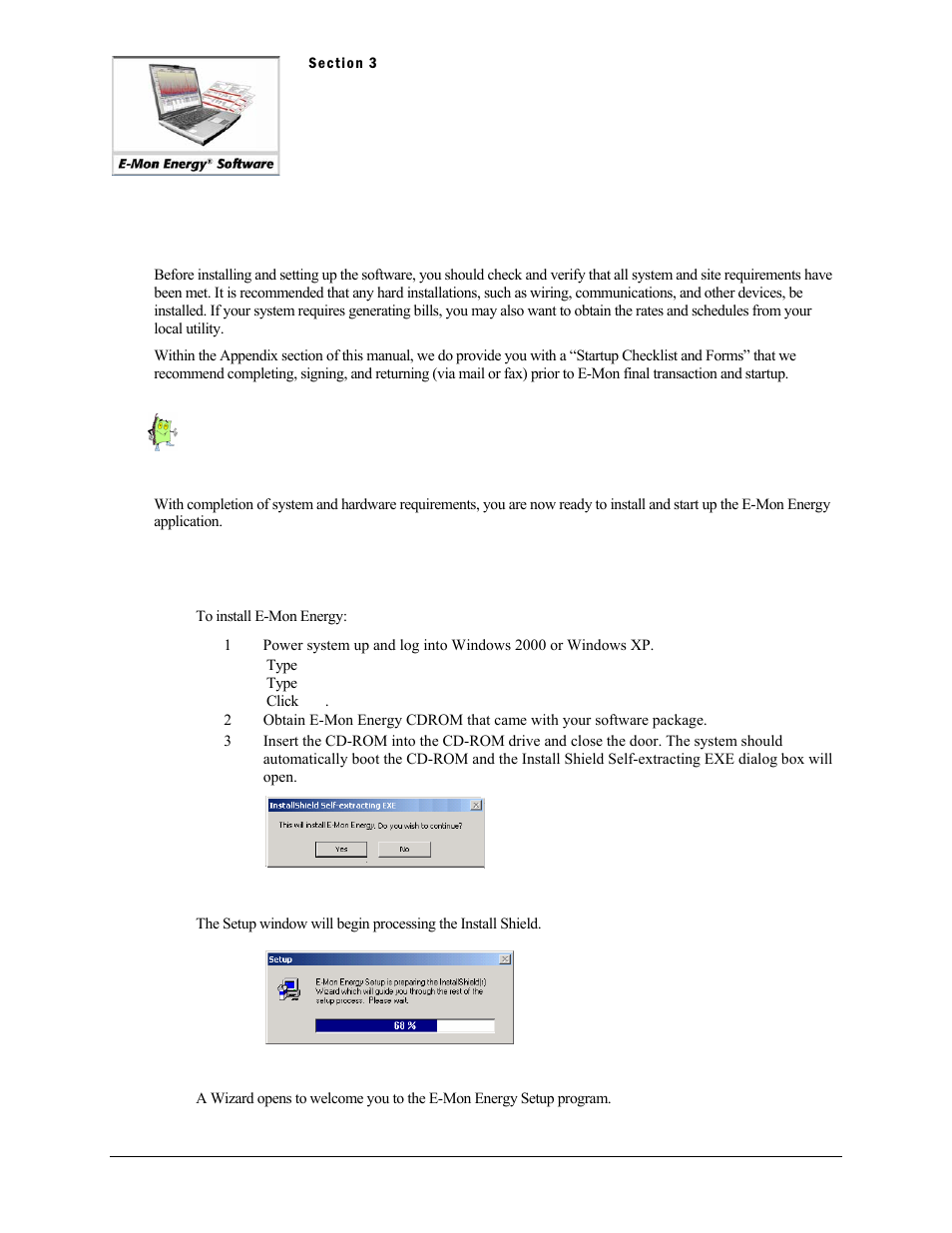 Section 3 - system and software installation, System and software installation | E-Mon Energy Software User Manual | Page 18 / 223