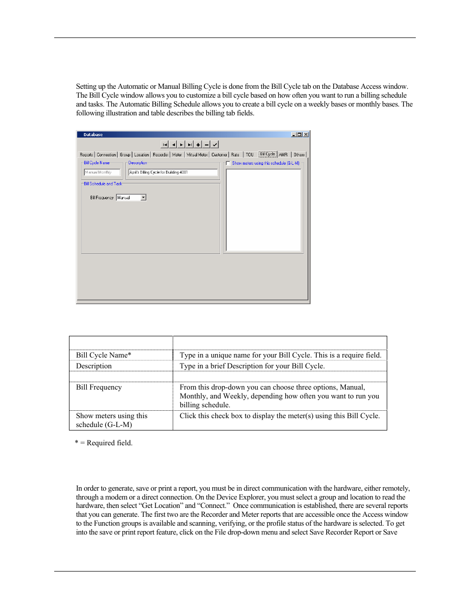Where d i begin to generate a report | E-Mon Energy Software User Manual | Page 182 / 223