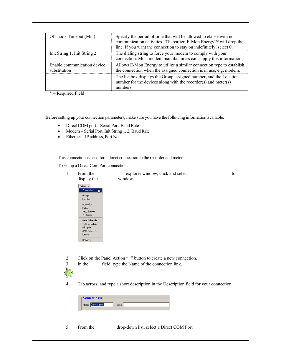 How do i set up a new connection | E-Mon Energy Software User Manual | Page 41 / 223