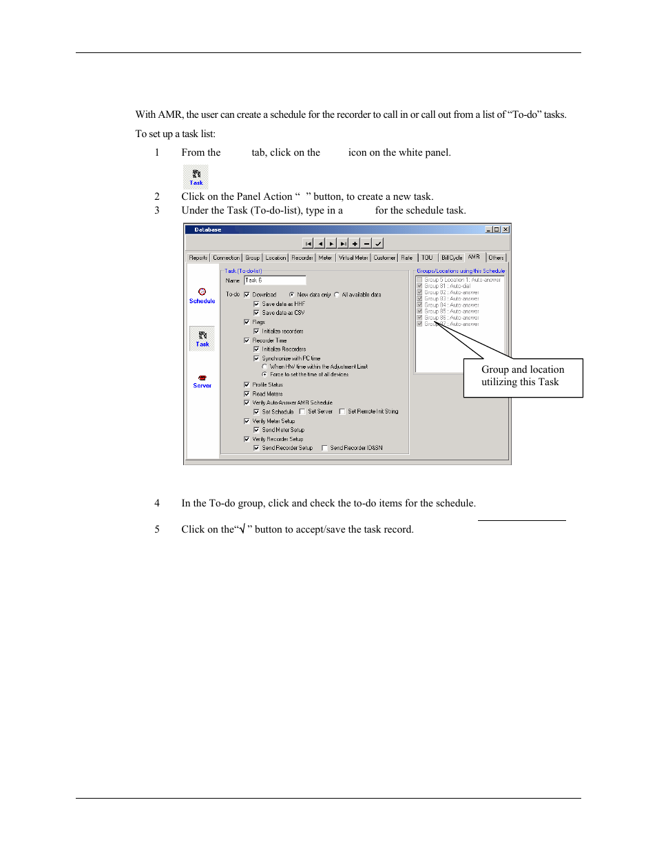 How do i set up the tasks | E-Mon Energy Software User Manual | Page 55 / 223