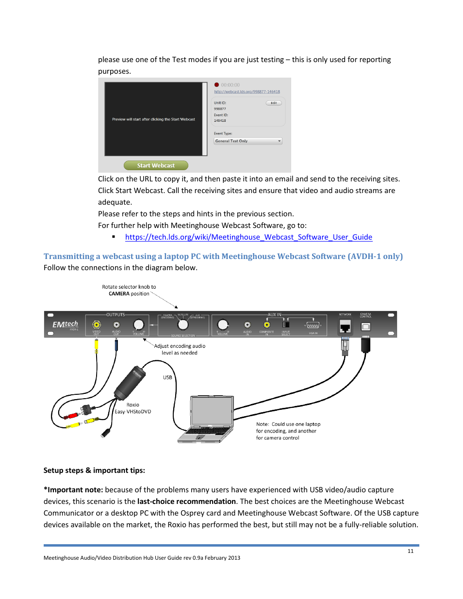 Emtech Electronics AVDH-1 User Manual | Page 11 / 16