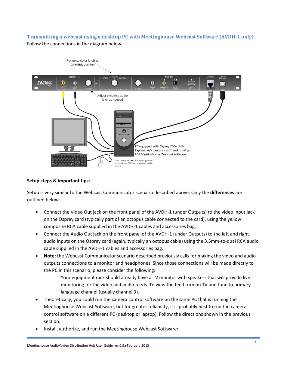 Emtech Electronics AVDH-1 User Manual | Page 9 / 16