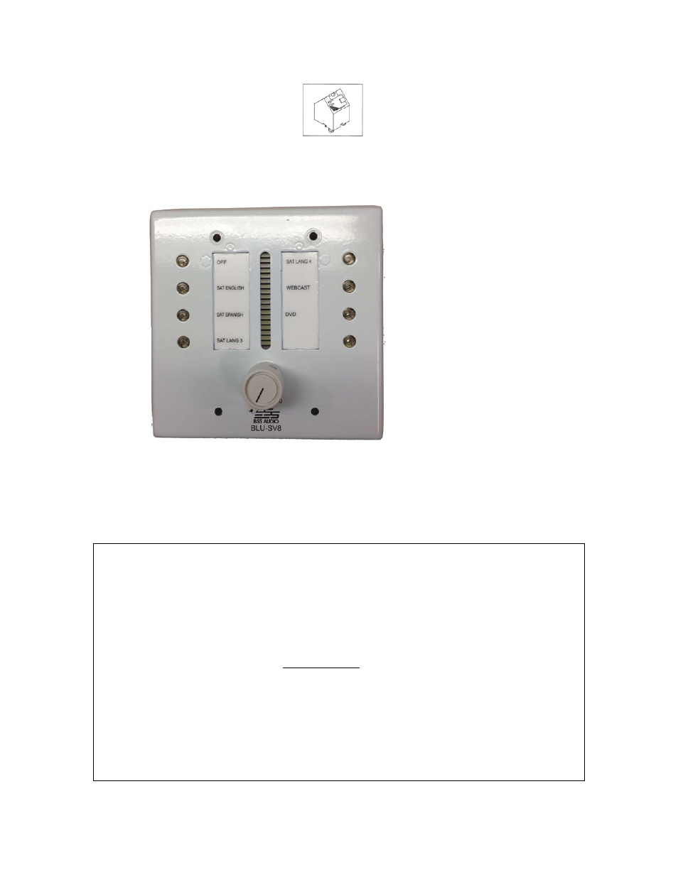 Emtech Electronics BLU-SV8T User Manual | 2 pages