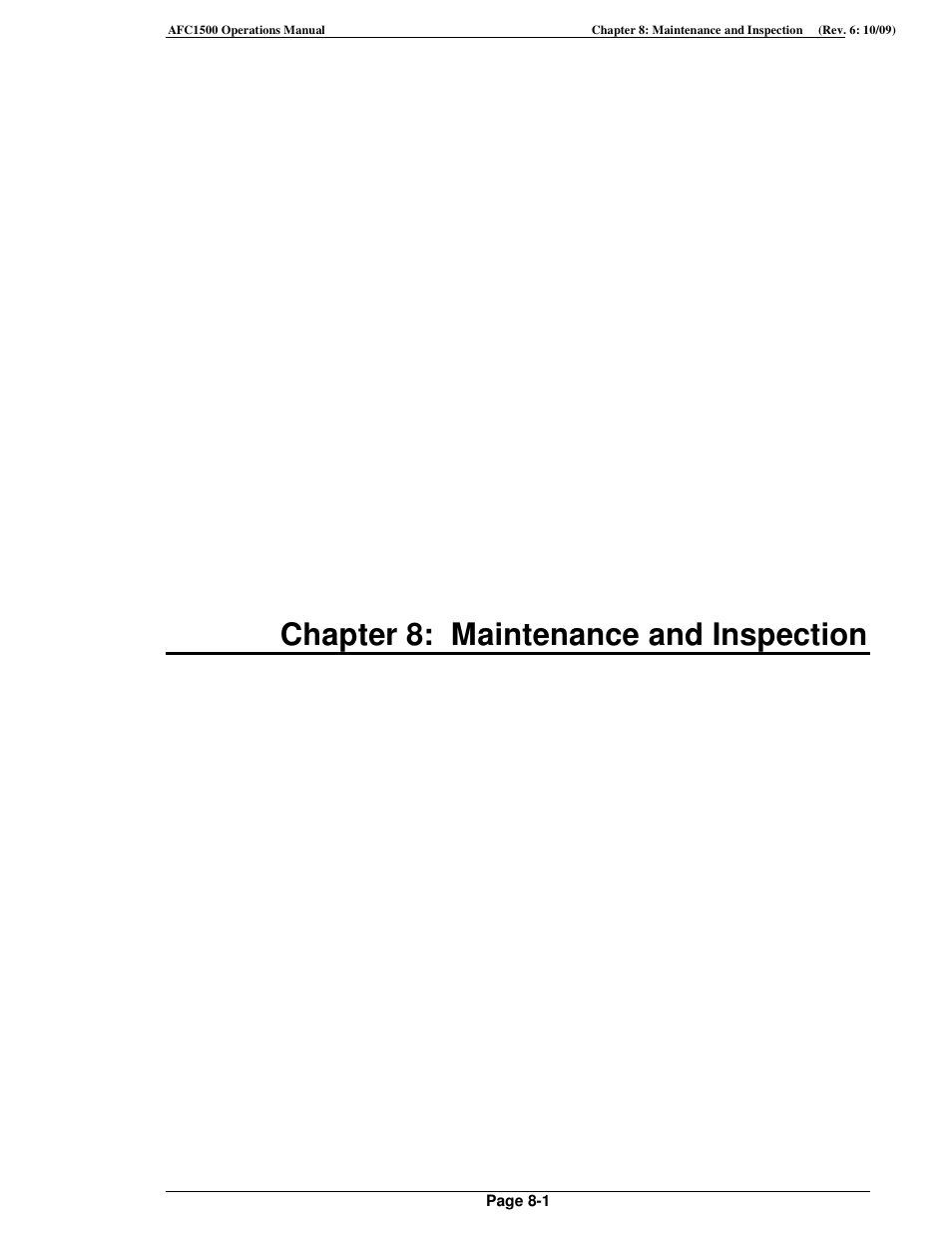 Chapter 8: maintenance and inspection | FEC AFC1500 User Manual | Page 145 / 198