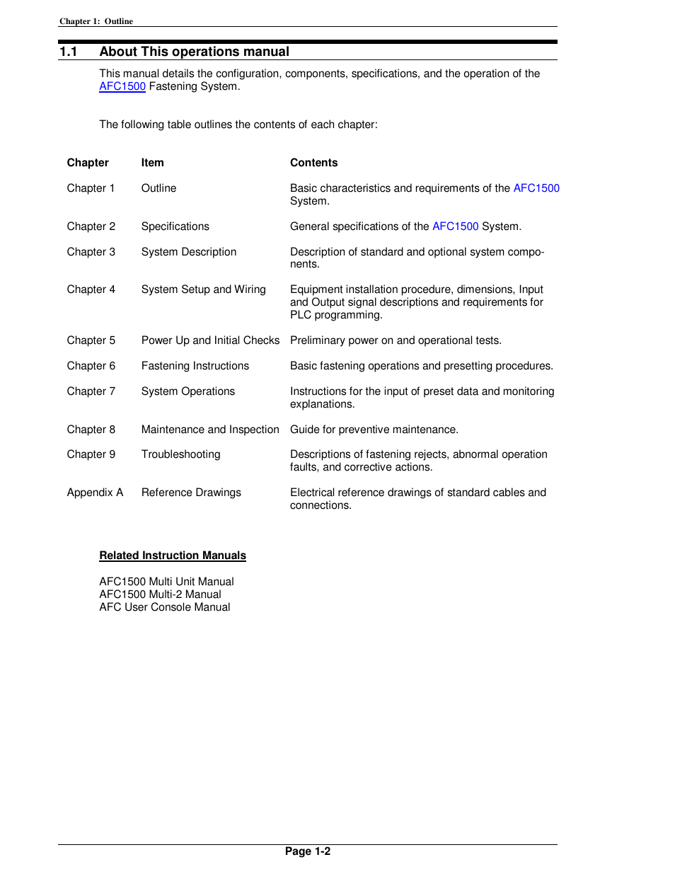 FEC AFC1500 User Manual | Page 16 / 198