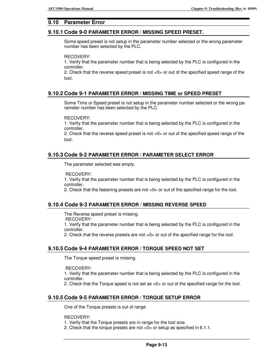 FEC AFC1500 User Manual | Page 167 / 198