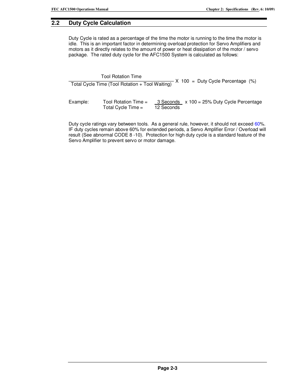 FEC AFC1500 User Manual | Page 25 / 198