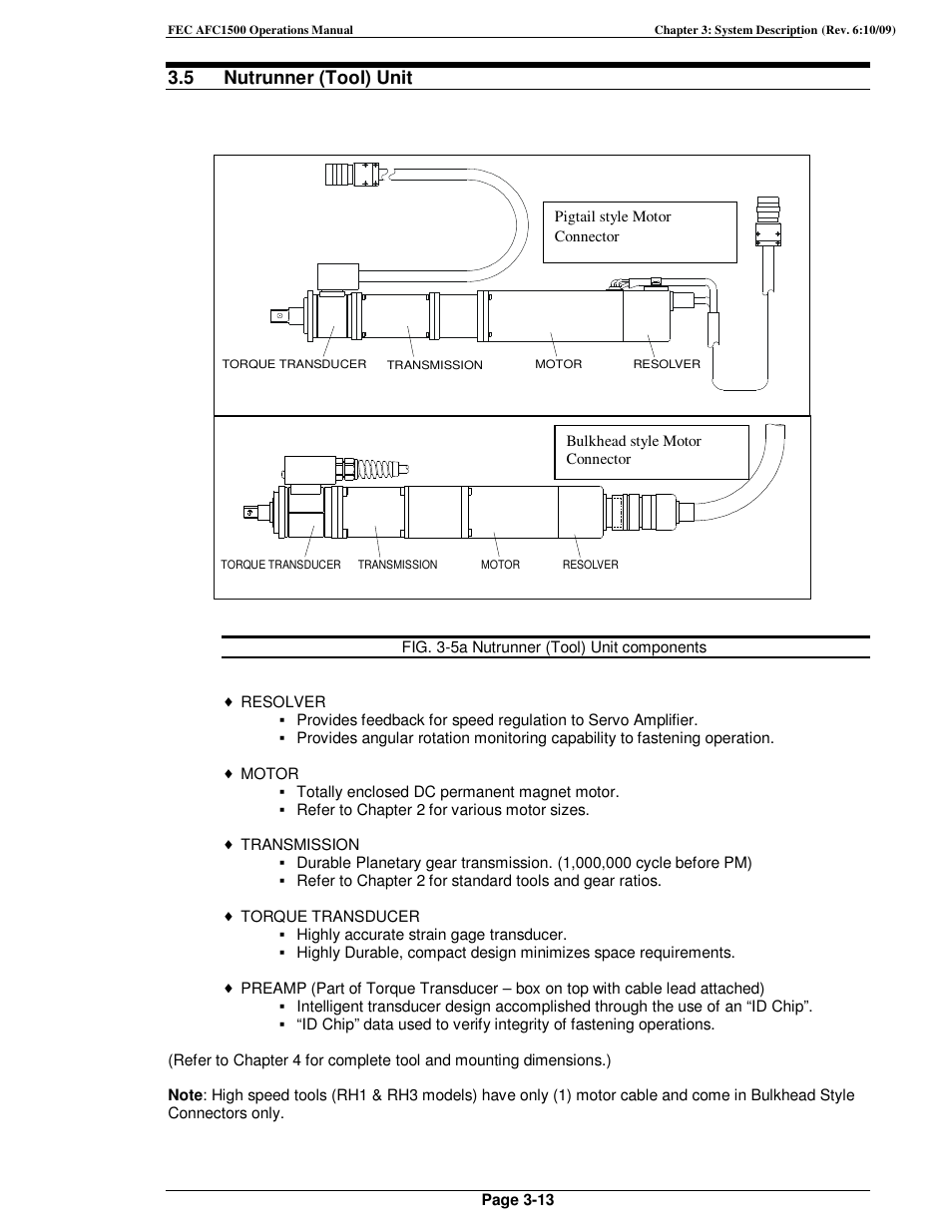 5 nutrunner (tool) unit | FEC AFC1500 User Manual | Page 43 / 198