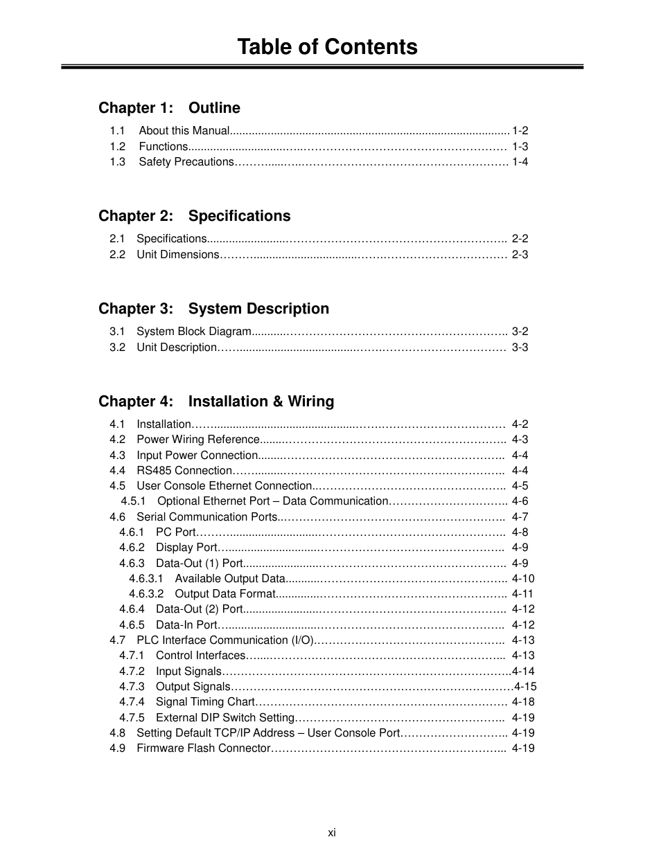 FEC AFC1500 User Manual | Page 11 / 129