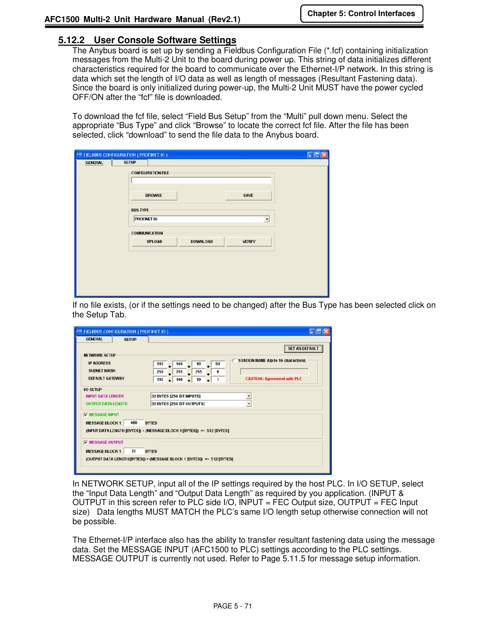 FEC AFC1500 User Manual | Page 115 / 129