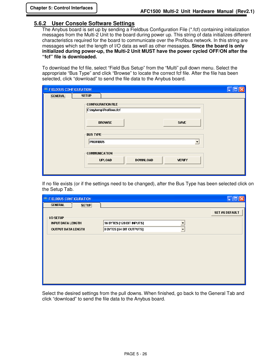 FEC AFC1500 User Manual | Page 70 / 129