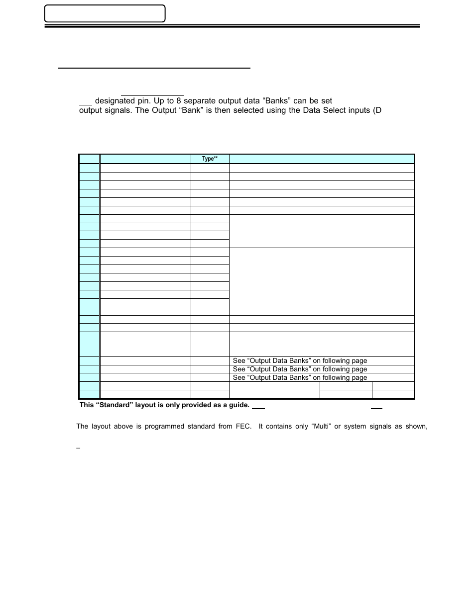 4 ouput signals (plc-out) connector | FEC AFC1500 User Manual | Page 8 / 83