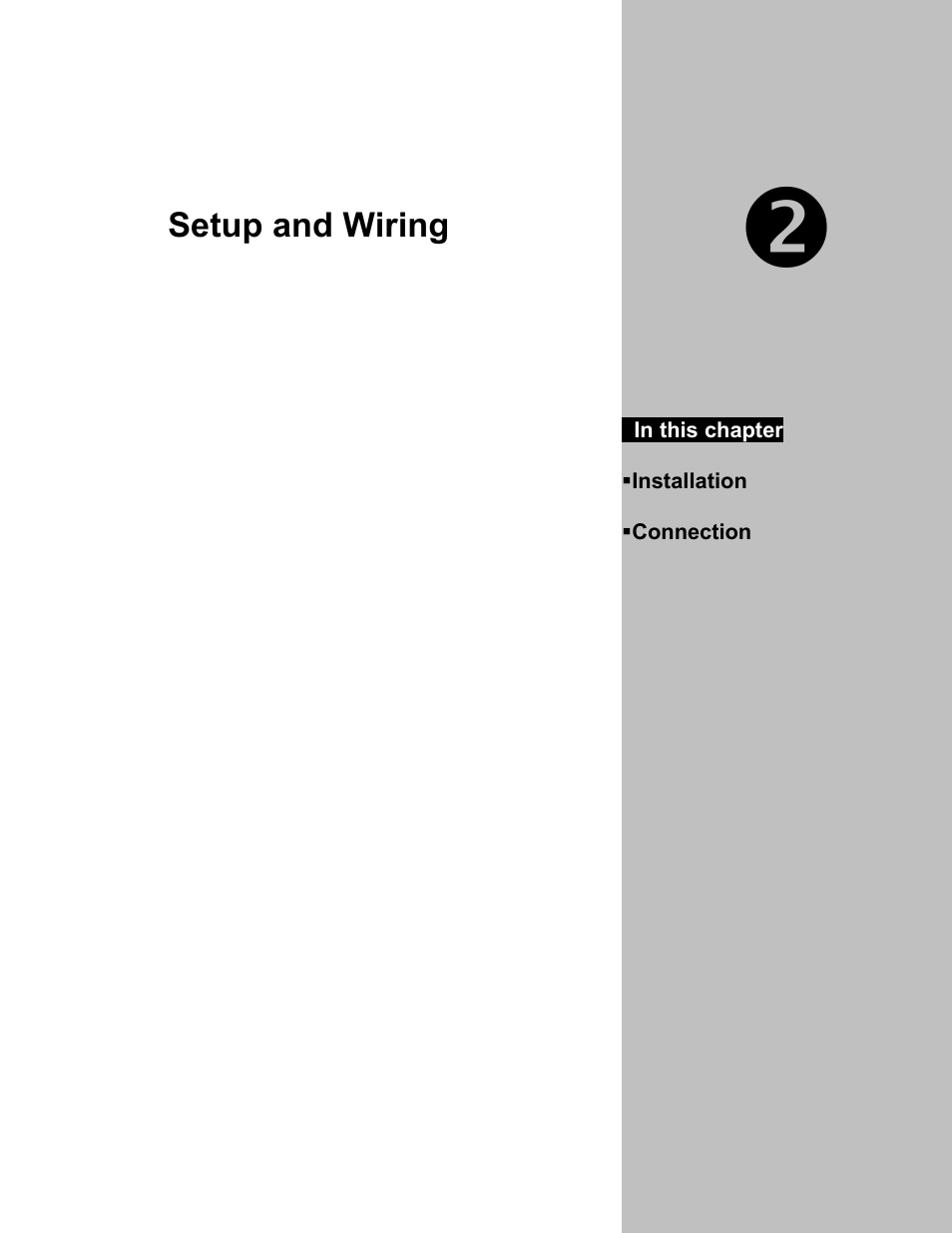 Setup and wiring | FEC AFC1500 User Manual | Page 15 / 63