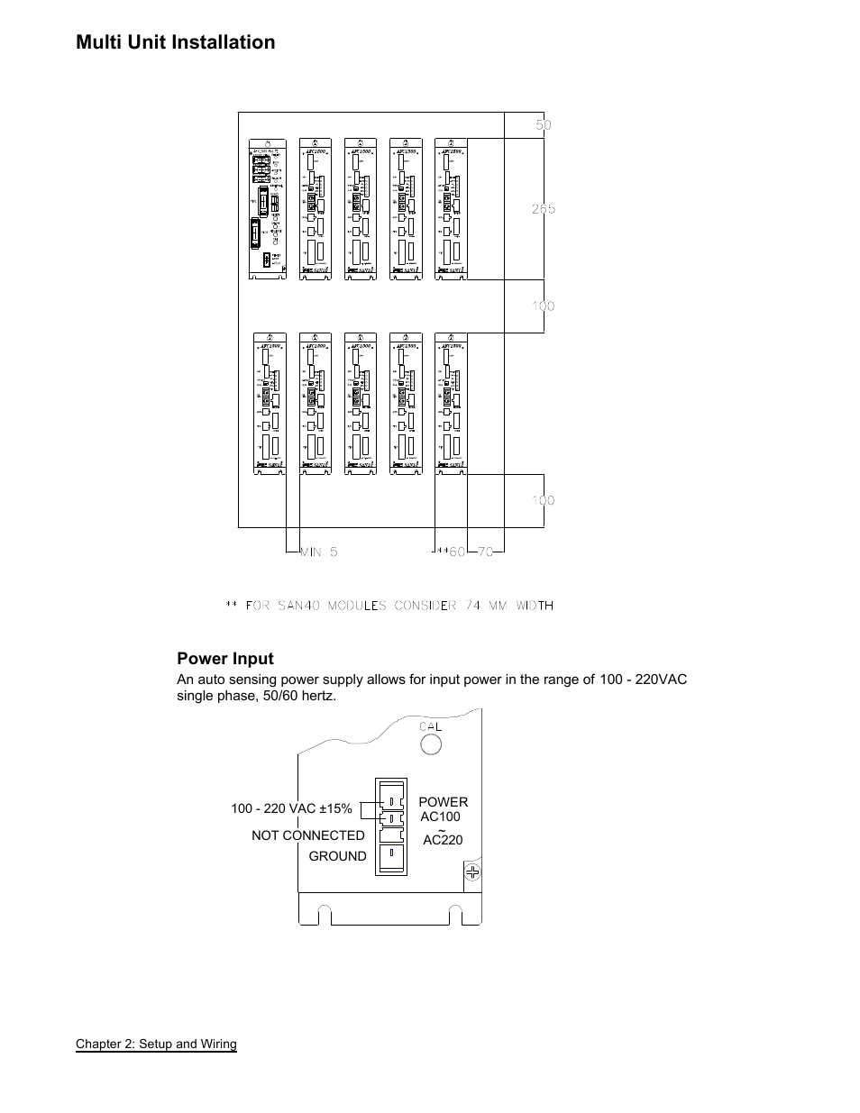 Multi unit installation | FEC AFC1500 User Manual | Page 16 / 63