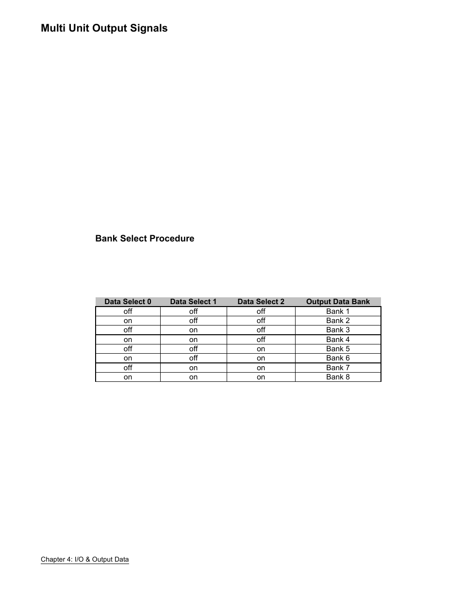 Multi unit output signals | FEC AFC1500 User Manual | Page 56 / 63