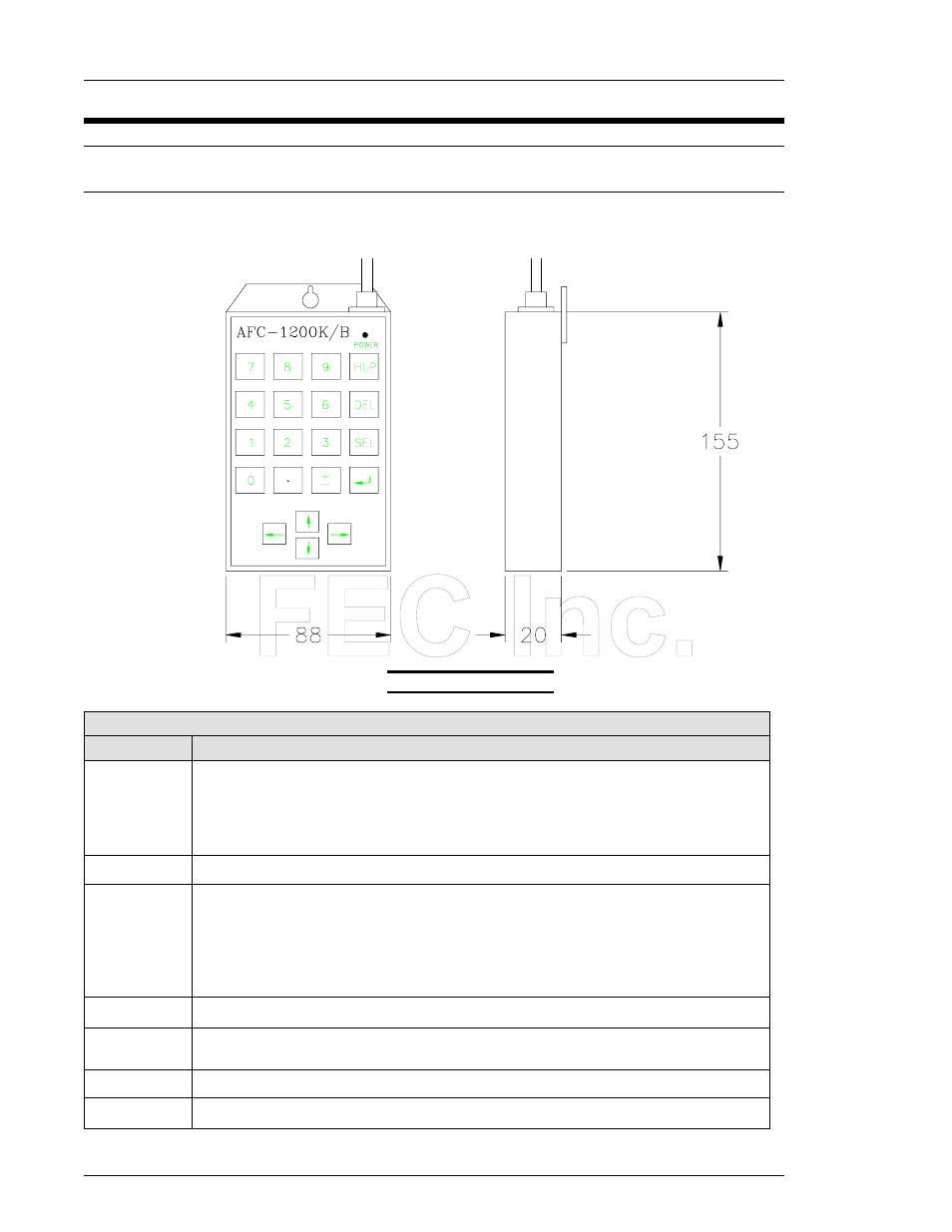 FEC AFC1200 User Manual | Page 4 / 12