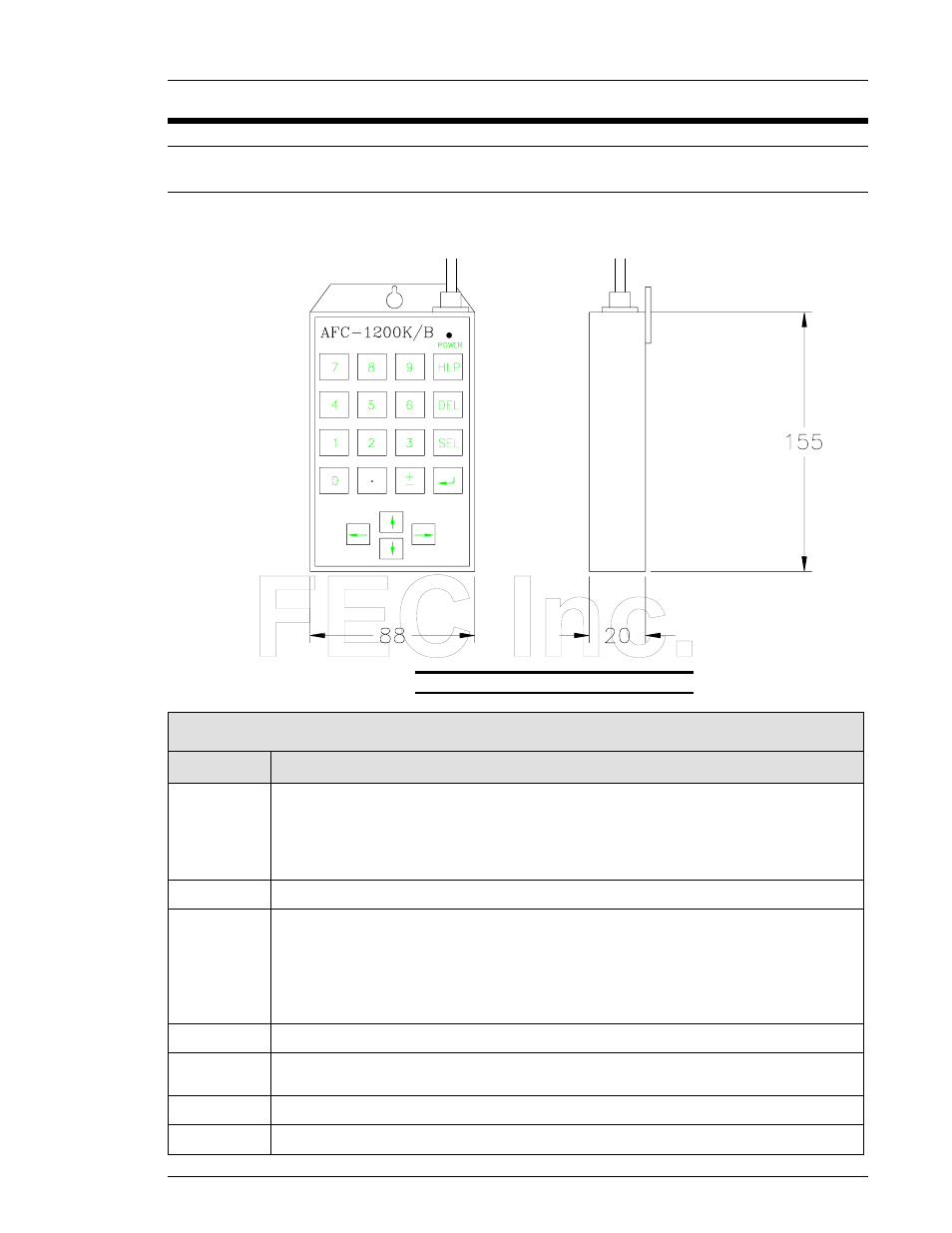 FEC AFC1200 User Manual | Page 3 / 13