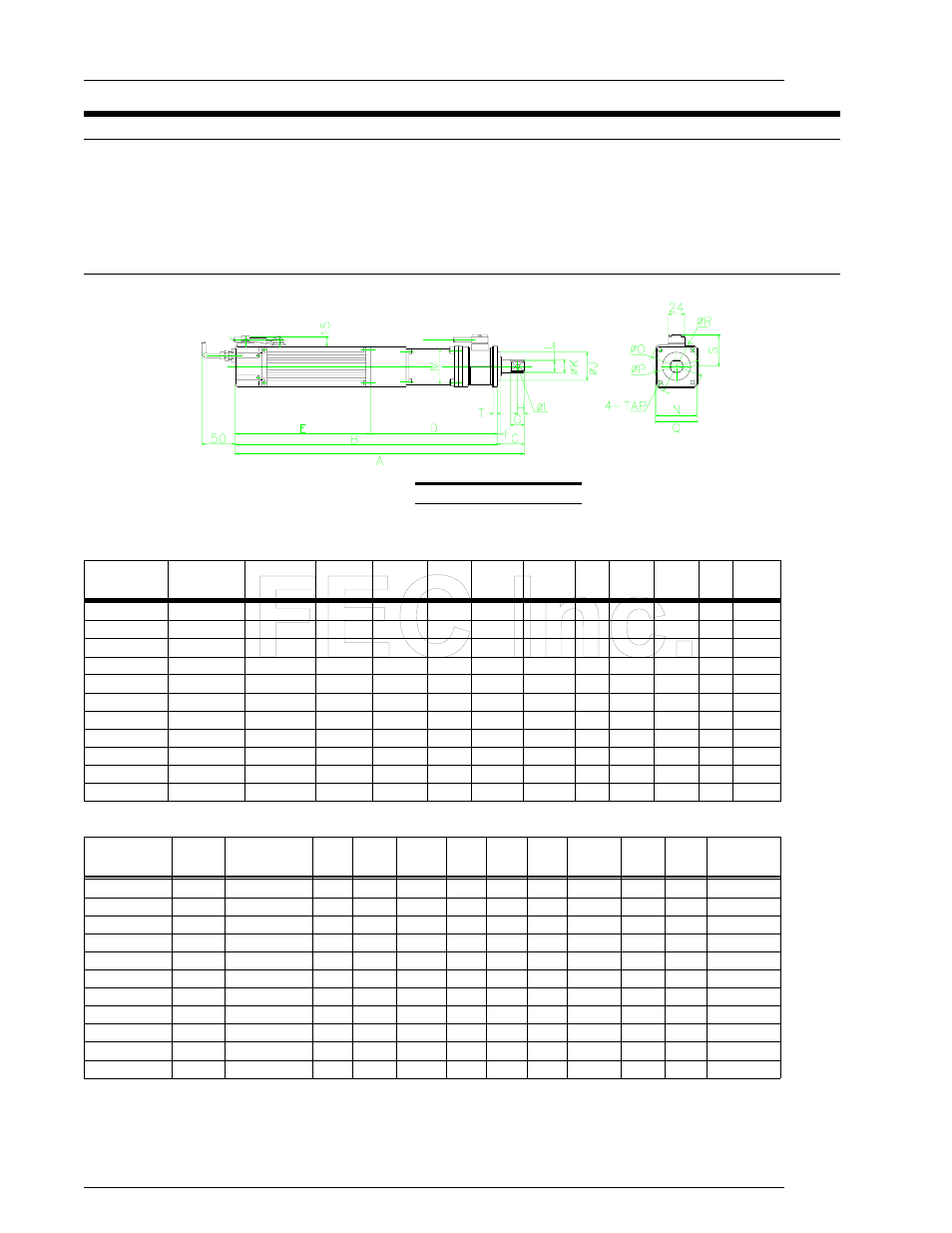 4 nutrunner (tool) dimensions, 1 straight tool | FEC AFC1200 User Manual | Page 6 / 42