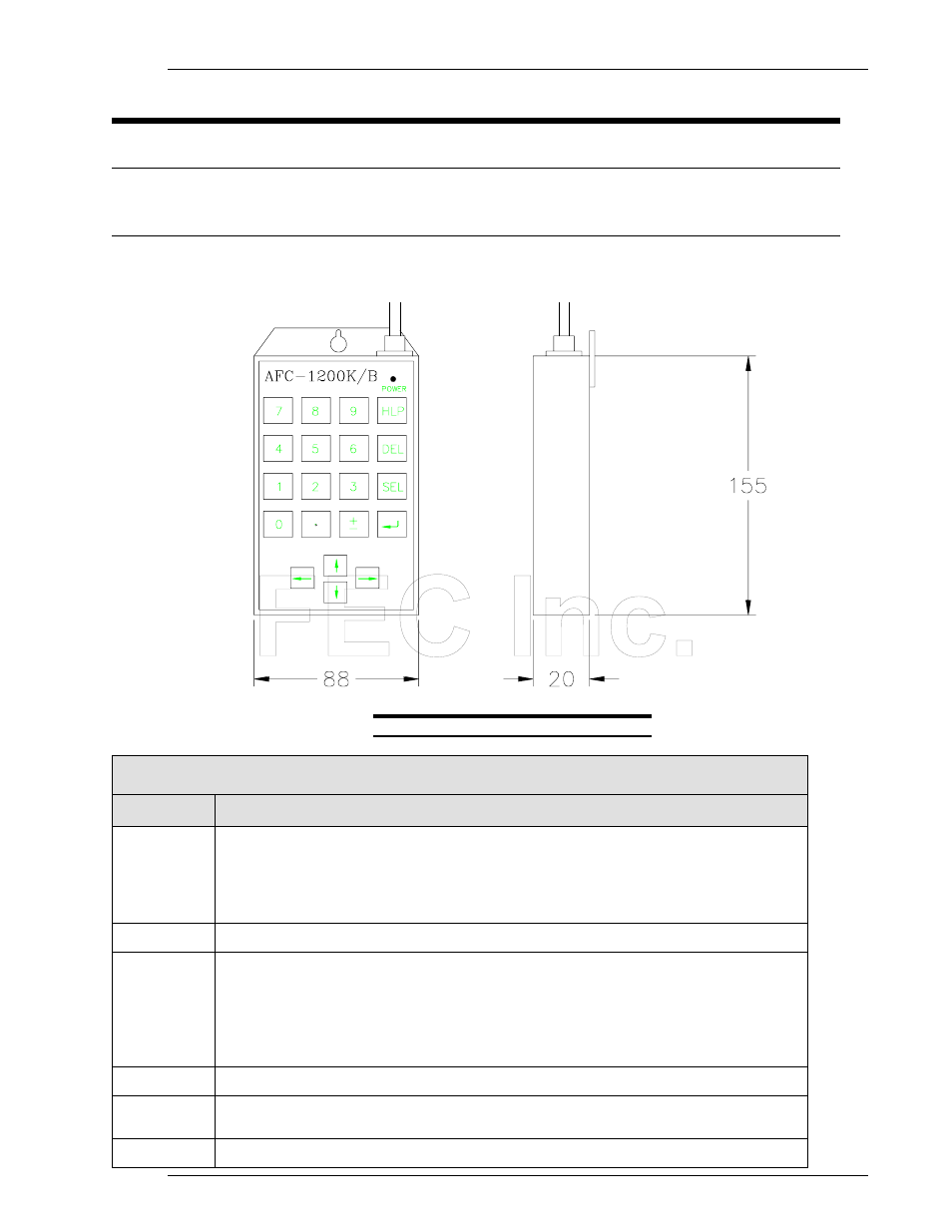 FEC AFC1200 User Manual | Page 4 / 14