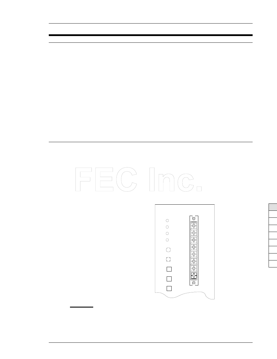 Caution, 5 control signal wiring, 1 interface terminal (i/o) | FEC AFC1150 User Manual | Page 9 / 18