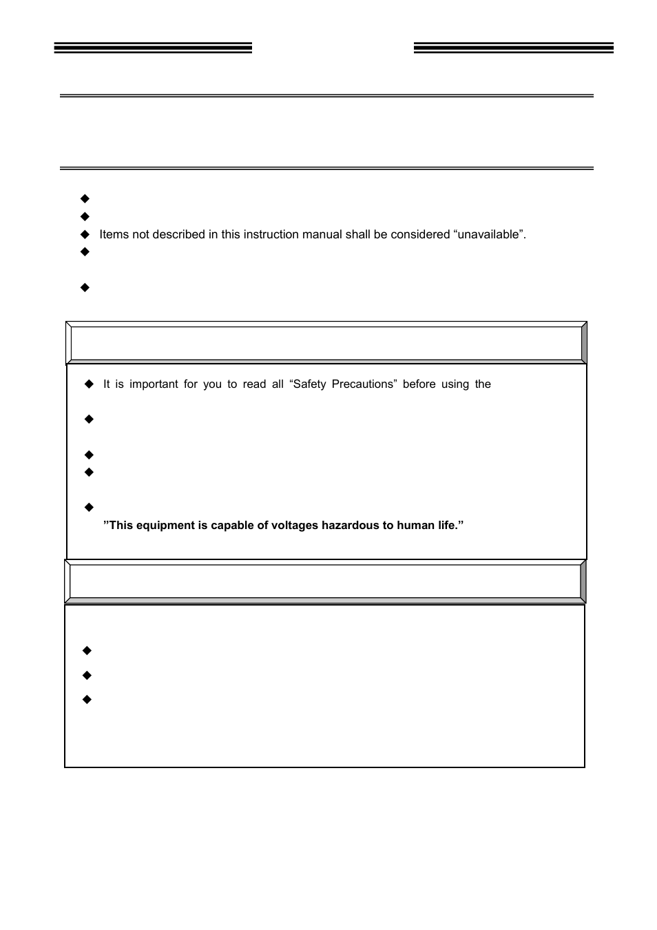 Introduction, For the safety of operator and equipment, Points to check when unpacking | FEC MICRO NR User Manual | Page 4 / 118
