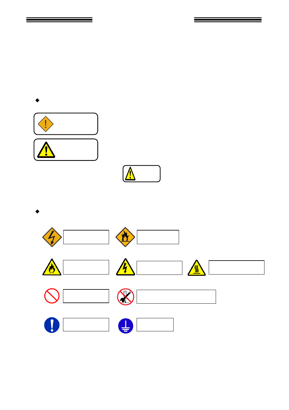 Safety precautions, Warning, Caution | FEC MICRO NR User Manual | Page 6 / 118