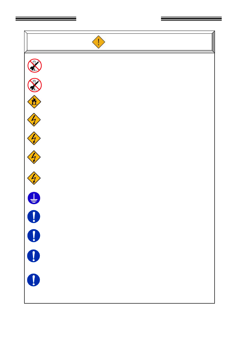 Safety precautions, Warning | FEC MICRO NR User Manual | Page 7 / 118