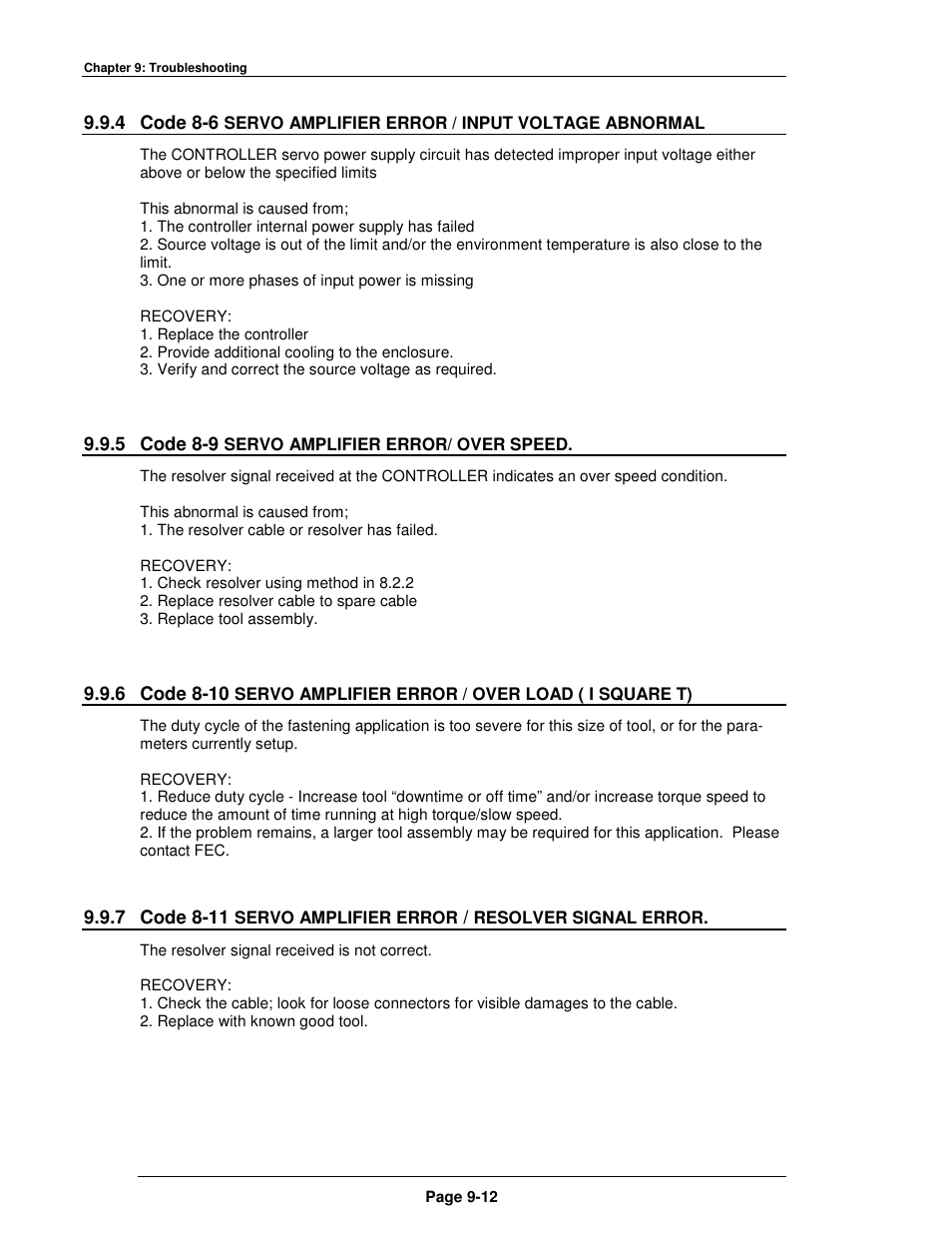 FEC FUSIONE-HS-2 User Manual | Page 180 / 183