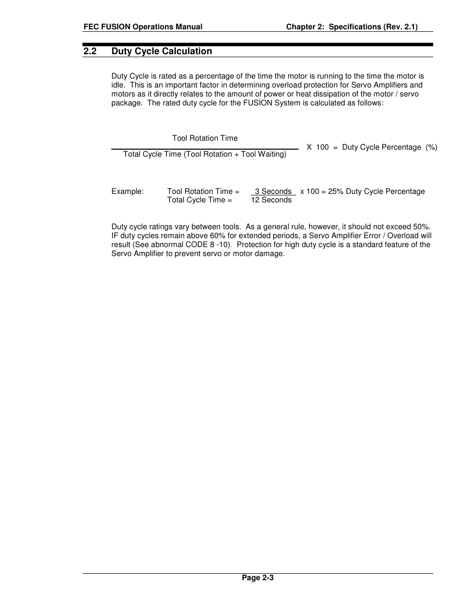 FEC FUSIONE-HS-2 User Manual | Page 25 / 183