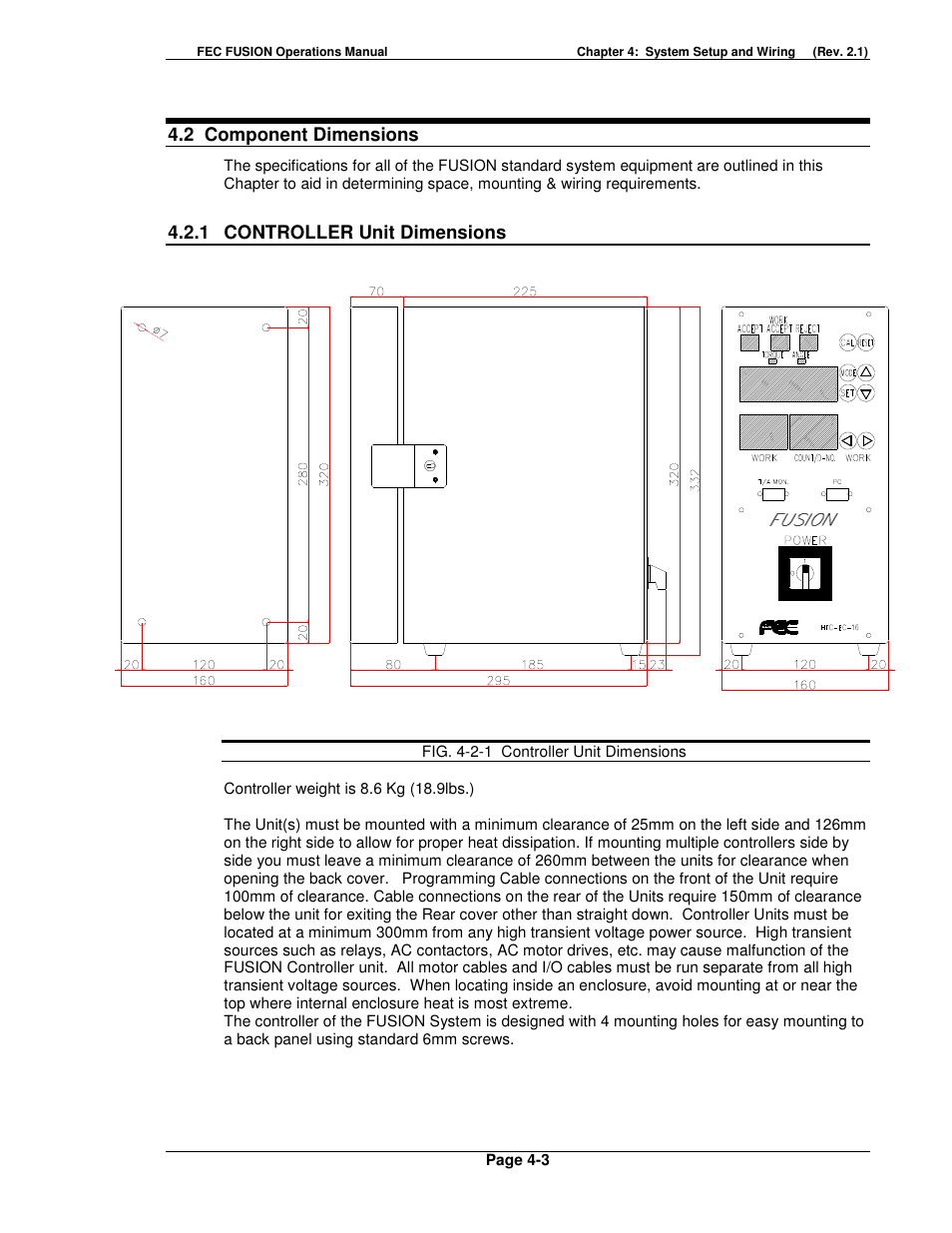 FEC FUSIONE-HS-2 User Manual | Page 41 / 183