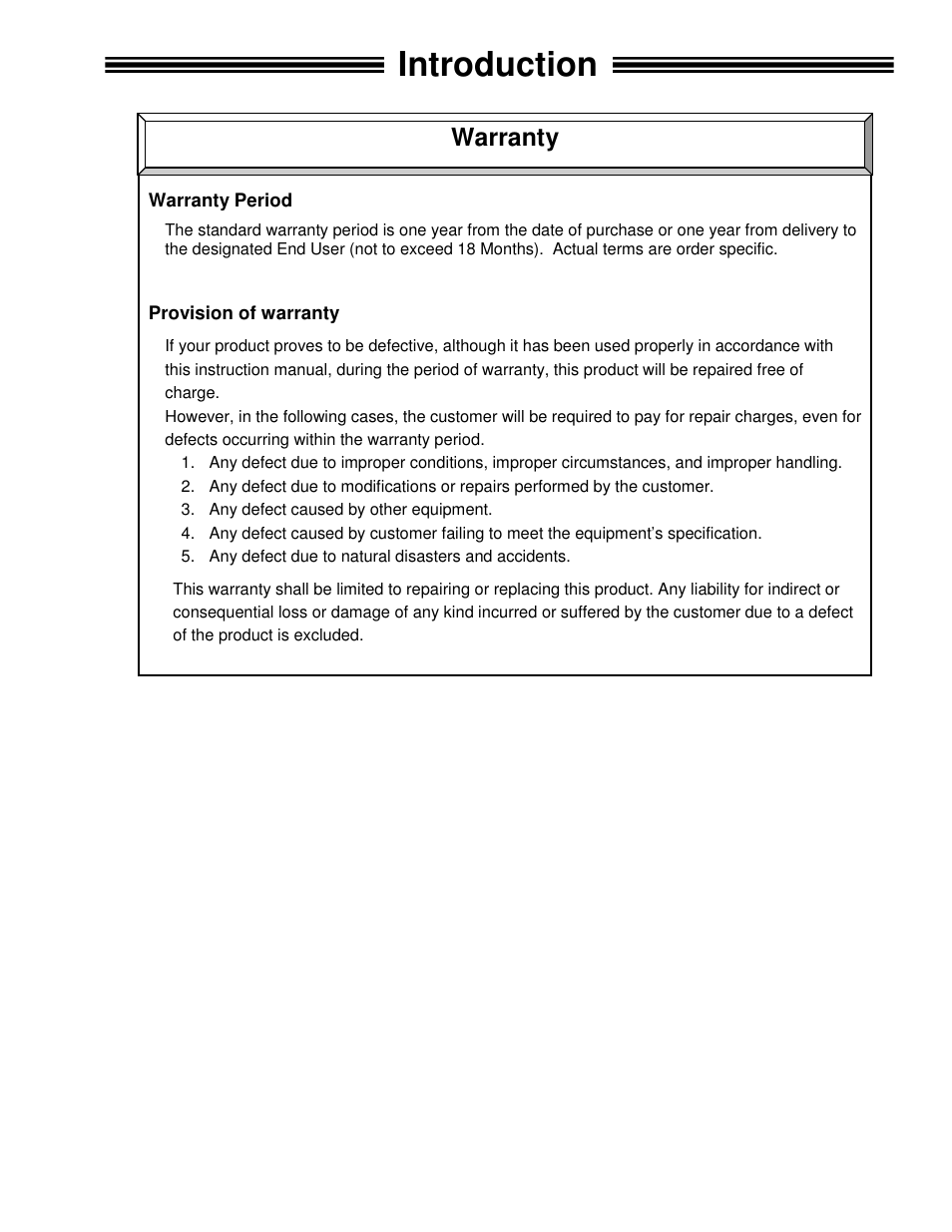 Introduction, Warranty | FEC FUSIONE-HS-2 User Manual | Page 5 / 183