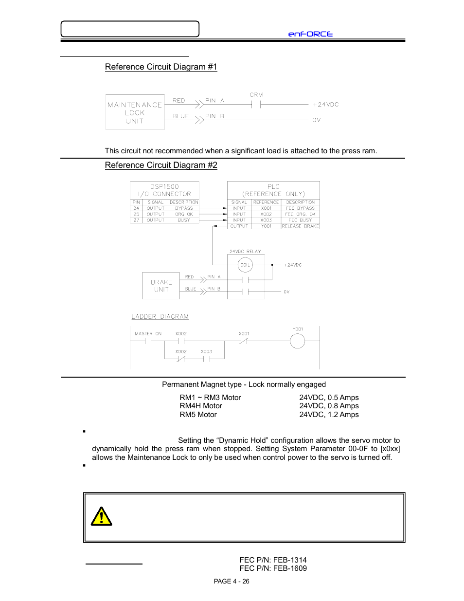 FEC DSP1500 (SAN3) User Manual | Page 26 / 26