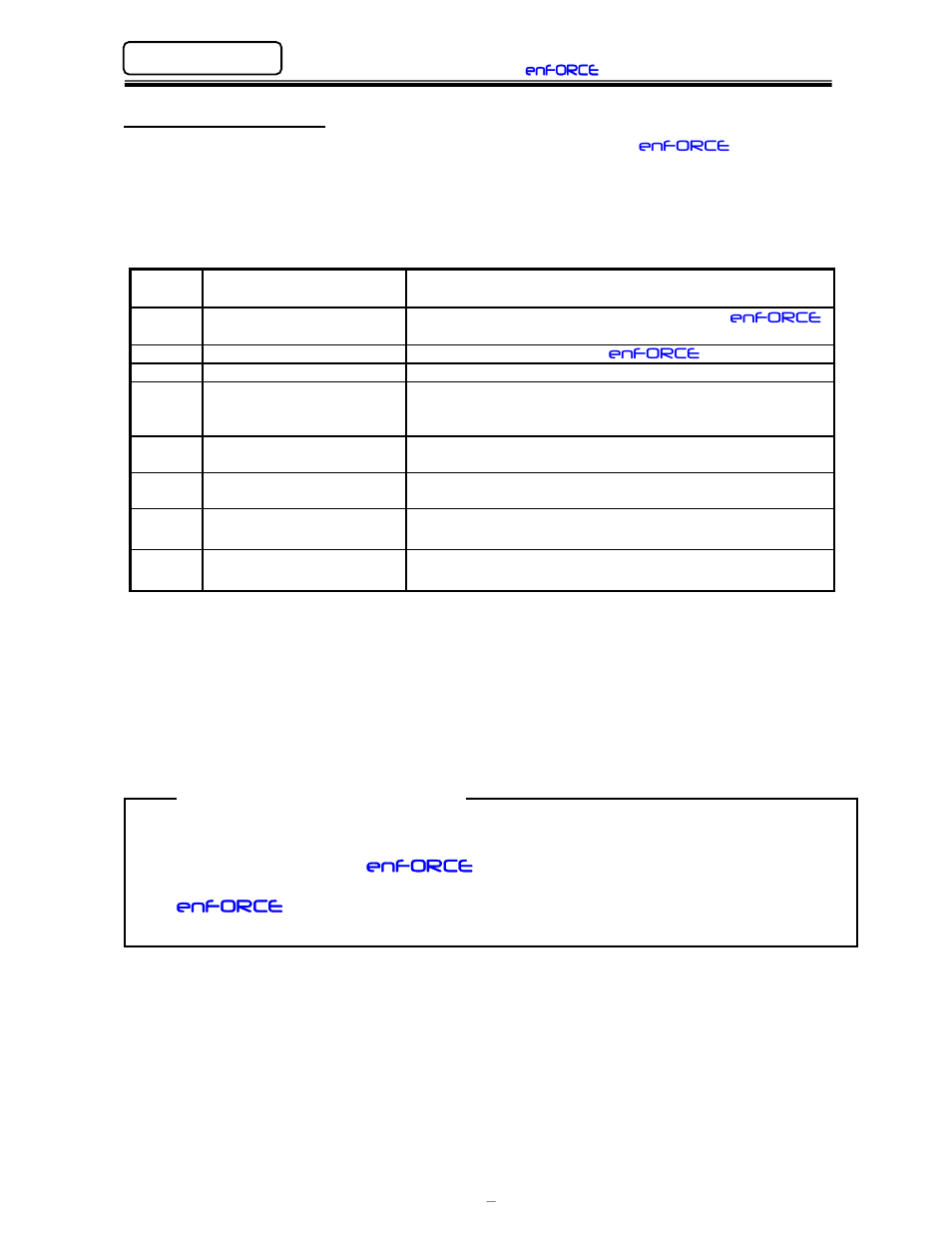 Related documentation, Enforce | FEC DSP1500 (SAN3) User Manual | Page 16 / 179