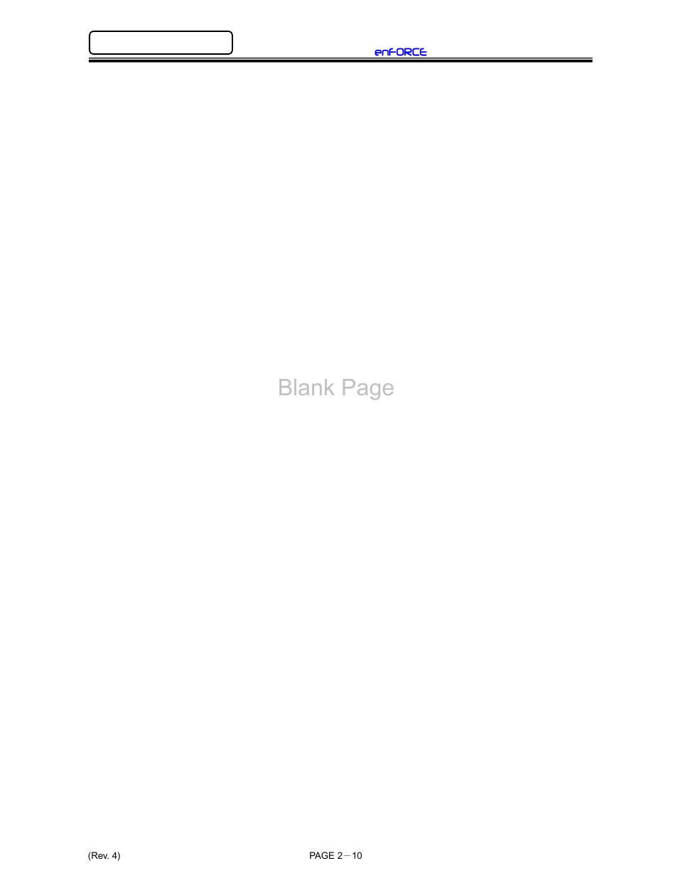 Blank page | FEC DSP1500 (SAN3) User Manual | Page 30 / 179